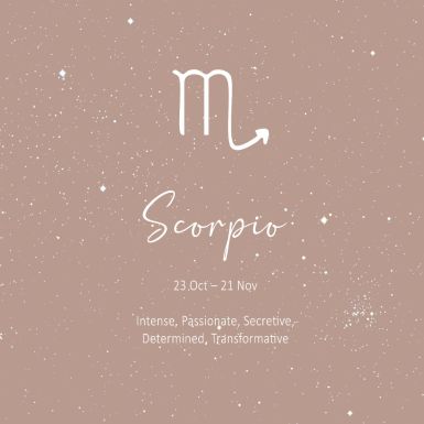 9ct Gold Scorpio Constellation Cubic Zirconia Pendant & Chain