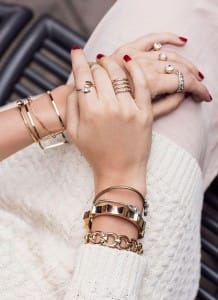 Layered jewellery