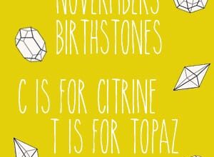 C is for Citrine & T is Topaz – November’s birthstones