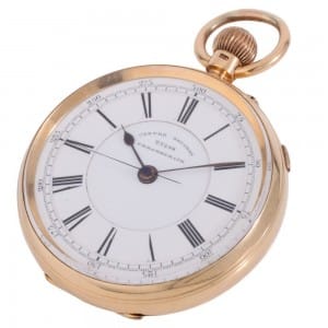 18ct 1892 Centre Seconds Chronograph Pocket Watch
