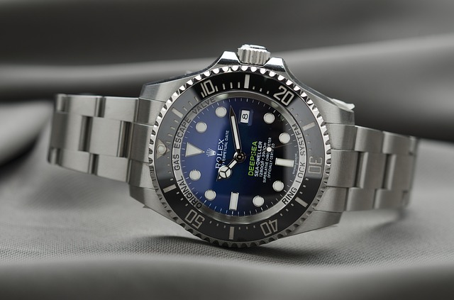 Rolex watch on display